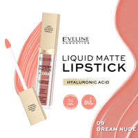 Eveline Cosmetics Wonder Match Creamy Liquid Matte Lipstick Group-09 DREAM NUDE