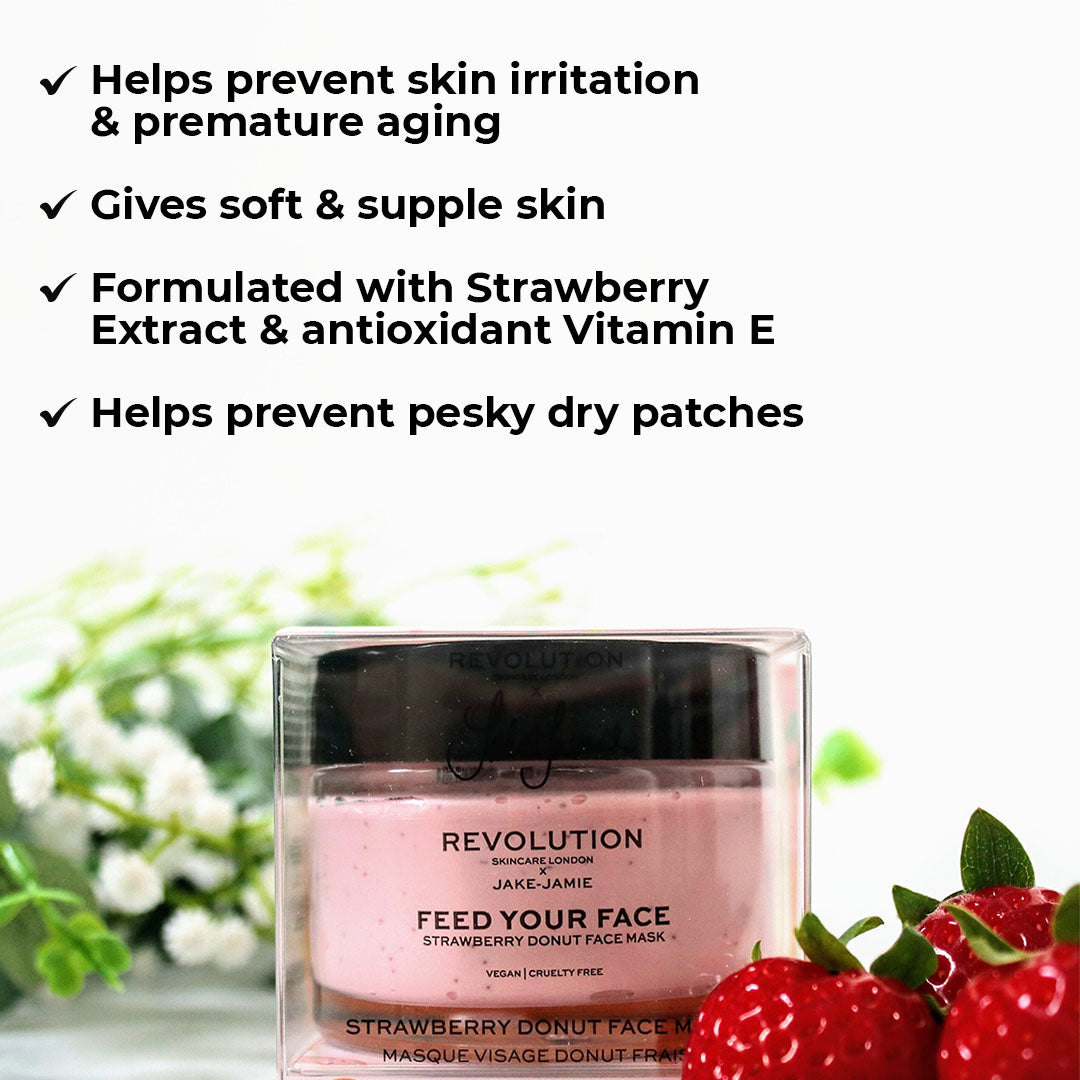 Revolution Skincare x Jake Jamie Strawberry Donut Face Mask Revolution Skincare x Jake Jamie Strawberry Donut Face Mask