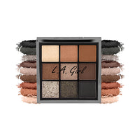 L.A. Girl Keep It Playful 9 Color Eye Palette Group-Downplay