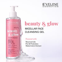 Eveline Cosmetics Beauty & Glow Micellar Face Cleansing Gel 200 ml Eveline Cosmetics Beauty & Glow Micellar Face Cleansing Gel 200 ml