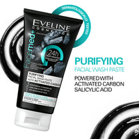 Eveline Cosmetics Facemed+ Purifying Facial Wash Paste With Activated Carbon 150 ml Eveline Cosmetics Facemed+ Purifying Facial Wash Paste With Activated Carbon 150 ml