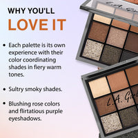 L.A. Girl Keep It Playful 9 Color Eye Palette Group-Downplay