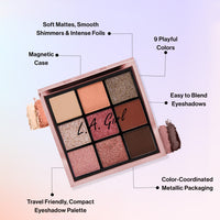 L.A. Girl Keep It Playful 9 Color Eye Palette Group-Playmate