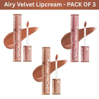 Focallure Airy Velvet Lipcream - Pack of 3 Group-Everyday Warm Trio