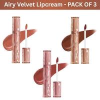 Focallure Airy Velvet Lipcream - Pack of 3 Group-Soft Glam Trio