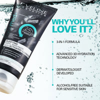 Eveline Cosmetics Facemed+ Purifying Facial Wash Paste With Activated Carbon 150 ml Eveline Cosmetics Facemed+ Purifying Facial Wash Paste With Activated Carbon 150 ml