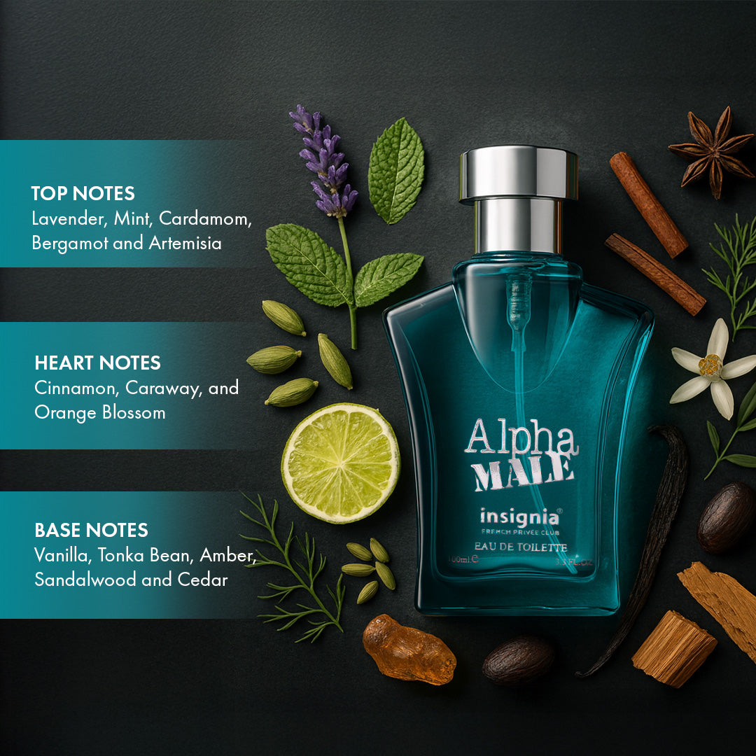 Insignia ALPHA MALE Pour Homme Eau De Toilette 100ml