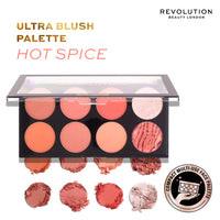 Makeup Revolution Ultra Blush Palette Group - Hot Spice 01