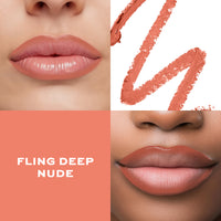 Revolution Satin Kiss Lipliner Group-Fling Deep Nude