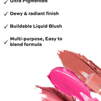 Makeup Revolution Superdewy Liquid Blush Group- Totally Blushed