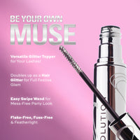 Revolution Metallic Muse Silver Glitter Top Coat Mascara Revolution Metallic Muse Silver Glitter Top Coat Mascara