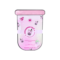 I Heart Revolution Bubble Tea Matcha Tea Bubble Sheet Mask Group-Strawberry Pink