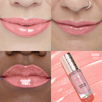 Makeup Revolution Pout Bomb Shimmer Gloss Group-Shine Pink