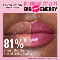 Makeup Revolution Pout Bomb Shimmer Gloss Group-Berry Lusture