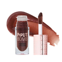 Makeup Revolution Pout Bomb Shimmer Gloss Group-Chocolate Sparkle
