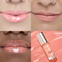 Makeup Revolution Pout Bomb Shimmer Gloss Group-Glimmer Nude
