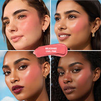 Revolution Superdewy Liquid Blush Burst Group- Strawberry Milkshake Cool Pink