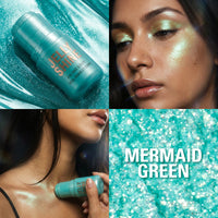 Revolution Jelly Shine Eye, Face & Body Highlight Group - Mermaid Green A