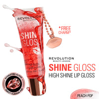 Makeup Revolution Shine Gloss Lip Gloss Group - Peach Pop A