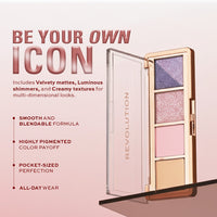 Makeup Revolution Icon Edit Grunge Eyeshadow Palette Group- Soft Pink Nude