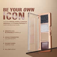 Makeup Revolution Icon Edit Grunge Eyeshadow Palette Group- The Smokey Icon