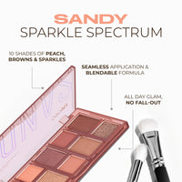 LN PRO Multi-Finish Eyeshadow Palette Group-Sandy 401