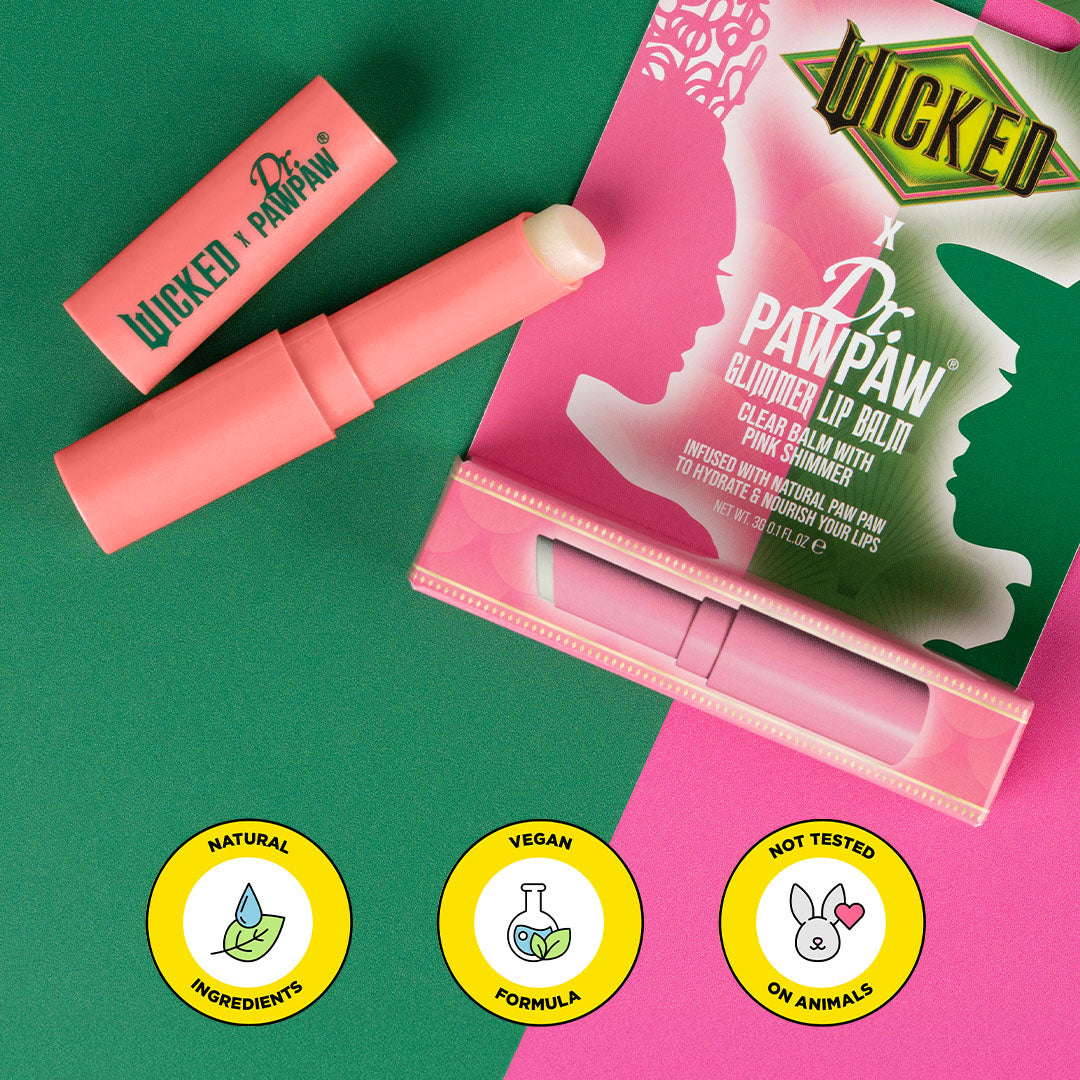 Dr.PAWPAW x WICKED Glimmer Ph Lip Balm 3 gm Dr.PAWPAW x WICKED Glimmer Ph Lip Balm 3 gm