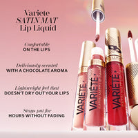 Eveline Cosmetics Variete Satin Matt Lip Liquid Lipstick Group-03 BERRY SHAKE