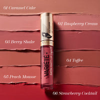 Eveline Cosmetics Variete Satin Matt Lip Liquid Lipstick Group-03 BERRY SHAKE