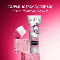 Eveline Cosmetics Facemed+ Whitening Face Wash Foam With Activated Charcoal 3 In 1 100ml Eveline Cosmetics Facemed+ Whitening Face Wash Foam With Activated Charcoal 3 In 1 100ml