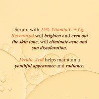 Serum Shot 15% Vitamin C+Cg Illumination 30ml Serum Shot 15% Vitamin C+Cg Illumination 30ml