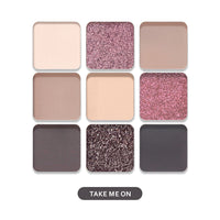 Eveline Cosmetics Look Up 9 Colors Eyeshadow Palette Group-Take Me On