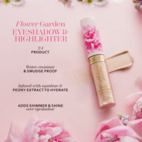 Eveline Cosmetics Flower Garden Eyeshadow & Highlighter-Golden Shade 6.5 ml Eveline Cosmetics Flower Garden Eyeshadow & Highlighter-Golden Shade 6.5 ml