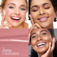Eveline Cosmetics Choco Glamour Vinyl Gloss Lip Liquid Group-Rubby Chocolate