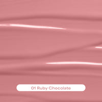 Eveline Cosmetics Choco Glamour Vinyl Gloss Lip Liquid Group-Rubby Chocolate