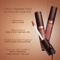Eveline Cosmetics Choco Glamour Vinyl Gloss Lip Liquid Group-Deep Cherry Chocolate