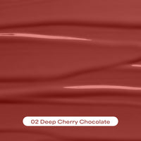 Eveline Cosmetics Choco Glamour Vinyl Gloss Lip Liquid Group-Deep Cherry Chocolate