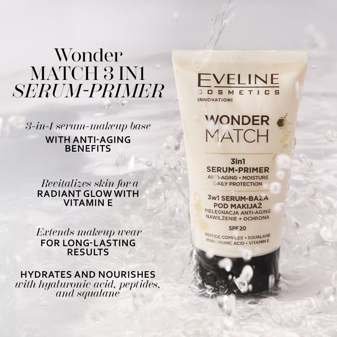 Eveline Cosmetics Wonder Match 3-in-1 Serum-Primer 30 ml Eveline Cosmetics Wonder Match 3-in-1 Serum-Primer 30 ml