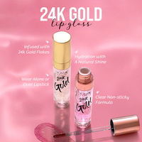 Nicka K 24K Gold Fruity Lip Gloss Group-Rose Gold