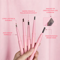 Pinkflash Waterproof Auto Eyebrow Pencil Group-Gray Brown