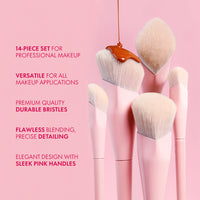 Jessup Beauty 14pcs Crystal Pink Comprehensive Collection Jessup Beauty 14pcs Crystal Pink Comprehensive Collection