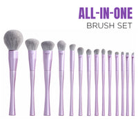 Jessup Makeup Luxury Purple Makeup Brush Set of 14pcs Jessup Makeup Luxury Purple Makeup Brush Set of 14pcs