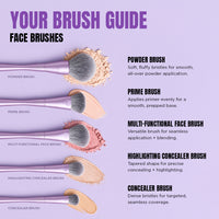 Jessup Makeup Luxury Purple Makeup Brush Set of 14pcs Jessup Makeup Luxury Purple Makeup Brush Set of 14pcs