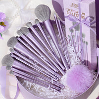 Jessup Makeup Luxury Purple Makeup Brush Set of 14pcs Jessup Makeup Luxury Purple Makeup Brush Set of 14pcs