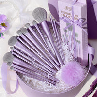 Jessup Makeup Luxury Purple Makeup Brush Set of 14pcs Jessup Makeup Luxury Purple Makeup Brush Set of 14pcs