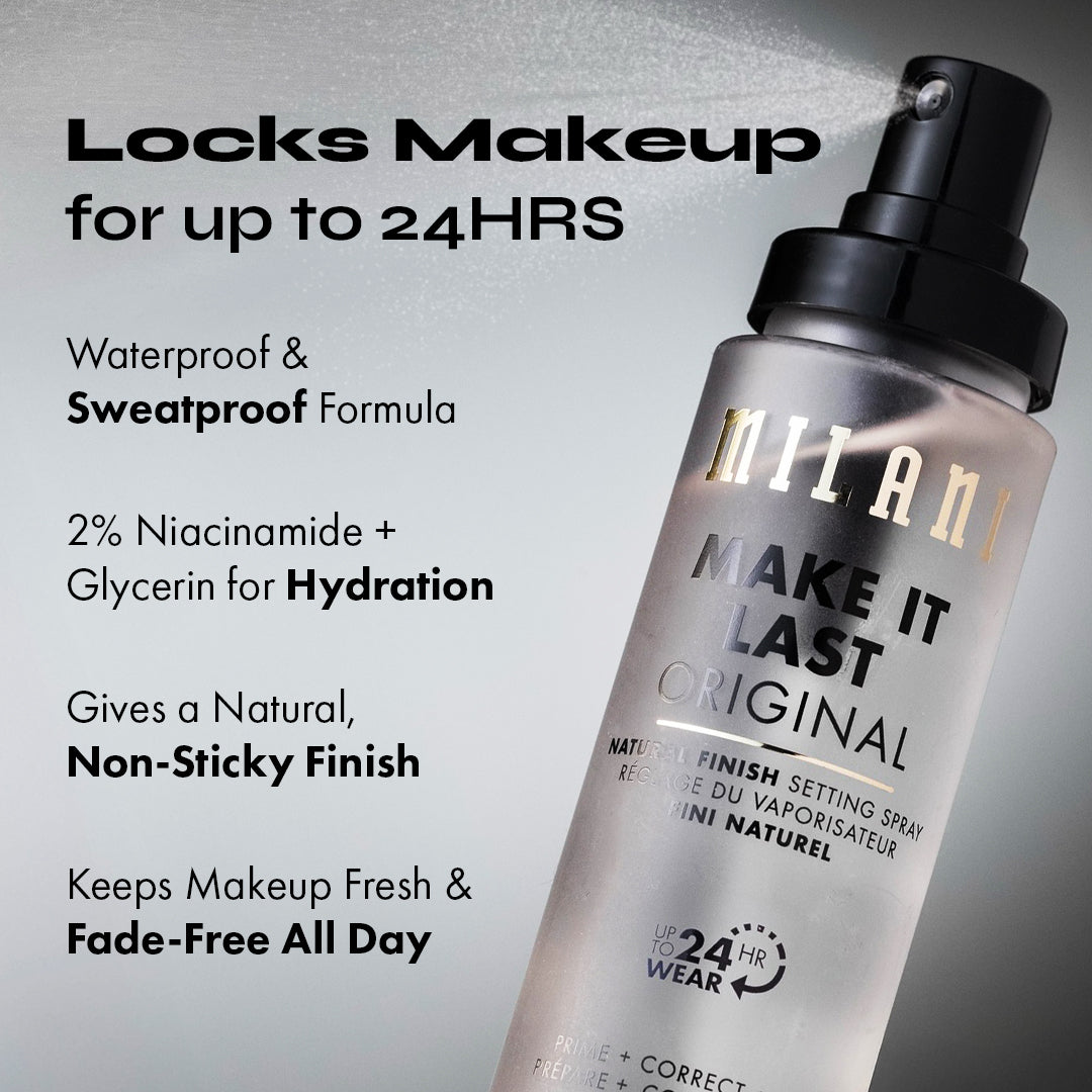 Milani Make It Last Natural Finish Setting Spray Prime + Correct + Set Milani Make It Last Natural Finish Setting Spray Prime + Correct + Set