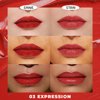 Lamel Lip Stain Hydrating Lip Tint - Pack of 3 Group - Expression 04