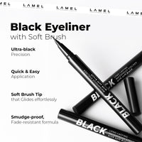 LAMEL Black Eyeliner with Soft Brush LAMEL Black Eyeliner with Soft Brush