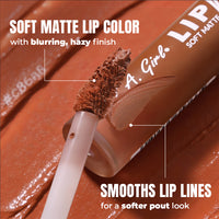 L.A Girl Lip Haze Blurring Soft Matte Lip Color Group - Baby 02