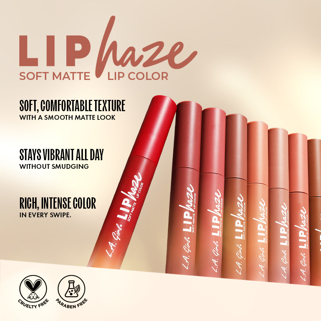L.A Girl Lip Haze Blurring Soft Matte Lip Color L.A Girl Lip Haze Blurring Soft Matte Lip Color